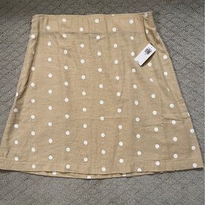 NEW Old Navy nude with white dots skirt